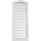 Ekena Millwork Arch Top Surface Mount PVC Gable Vent w/ 2"W x 2"P Brickmould Sill Frame, 16"W x 38"H GVPAR16X3803SN - alternate 1